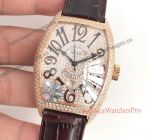 Copy Casablanca Franck Muller Diamond Watch - Full Rose Gold Diamond Dial